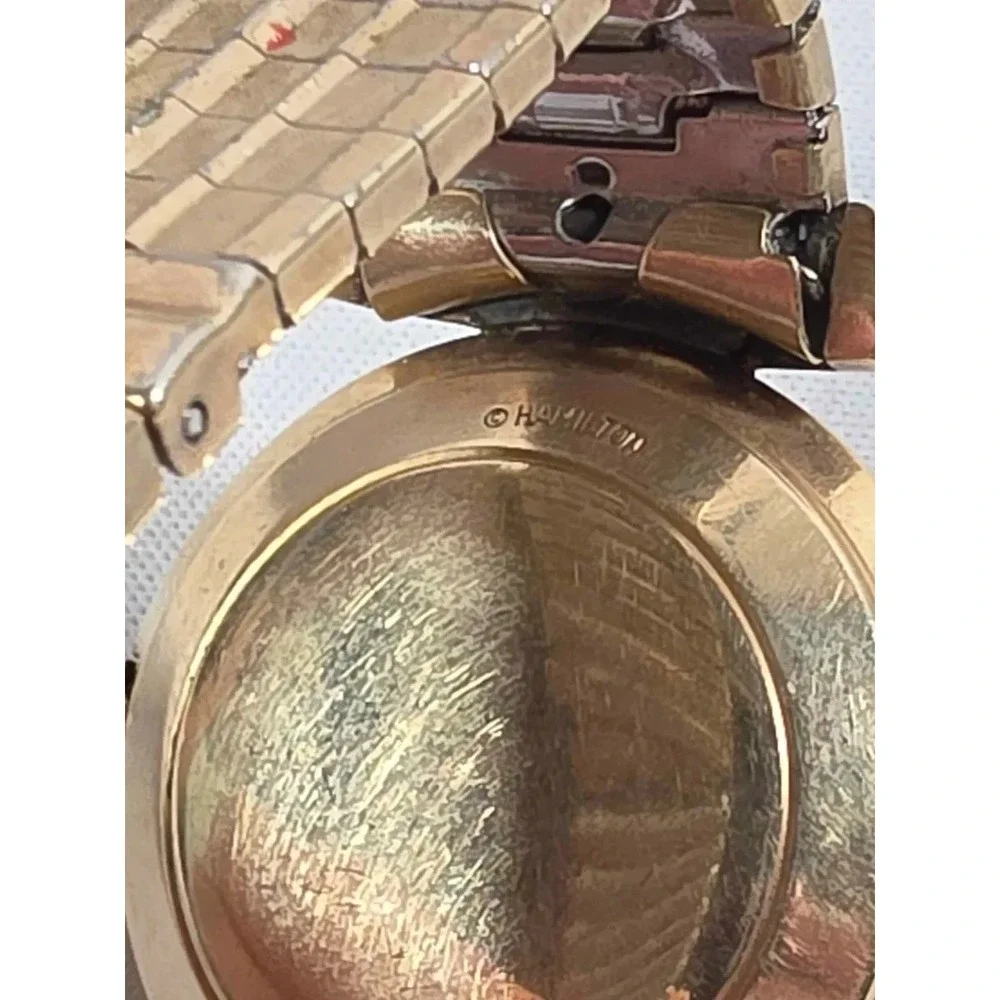 HAMILTON Thin-o-Matic Masterpiece Gold 10K Filled - Automatic Running- RGP Band